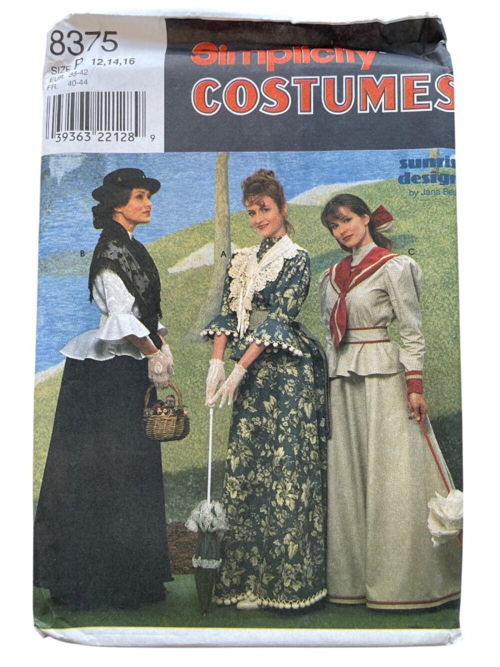 Simplicity 8375 Edwardian Mary Poppins Pattern Sizes 12-16 Dresses UNCUT